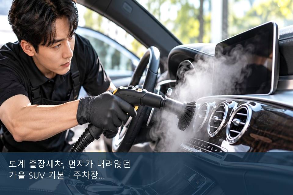 도계 출장세차, 먼지가 내려앉던 가을 SUV 기본 · 주차장에서 부른 날