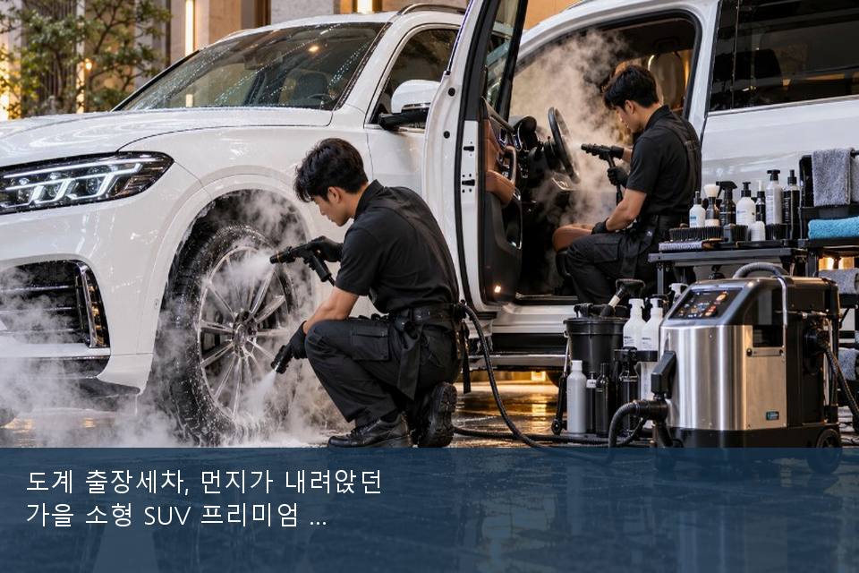 도계 출장세차, 먼지가 내려앉던 가을 소형 SUV 프리미엄 · 실내 냄새를 연 기록