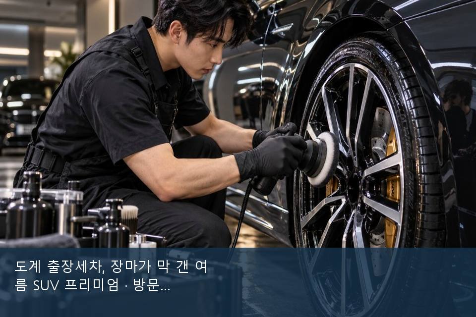 도계 출장세차, 장마가 막 갠 여름 SUV 프리미엄 · 방문 전에 확인한 것